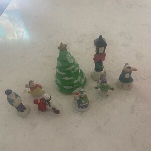Christmas Figurine Set with Tree